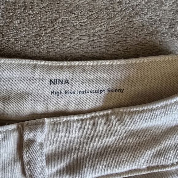 DL1961 Nina High Rise Instasculpt Skinny Ivory size 30 - Picture 12 of 15